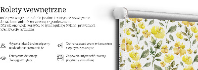 Stor geam interior cu flori galbene