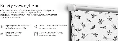 Stor pentru geam cu model păsări