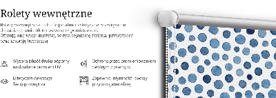Stor pentru geam cu puncte albastre