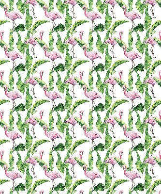 Jaluzele tip roleta cu model „Flamingo lângă frunze”