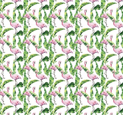 Jaluzele tip roleta cu model „Flamingo lângă frunze”