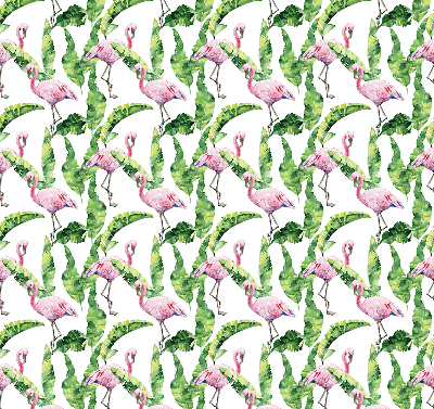 Jaluzele tip roleta cu model „Flamingo lângă frunze”