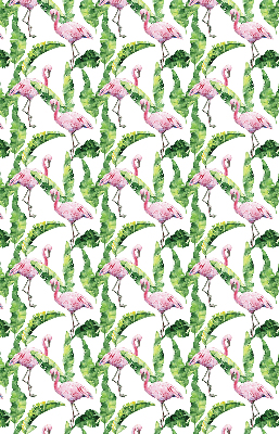 Jaluzele tip roleta cu model „Flamingo lângă frunze”