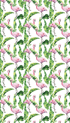 Jaluzele tip roleta cu model „Flamingo lângă frunze”