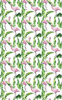 Jaluzele tip roleta cu model „Flamingo lângă frunze”