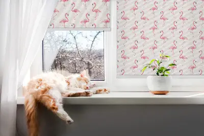 Stor pentru geam Flamingo