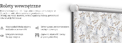 Stor pentru geam cu flori albe
