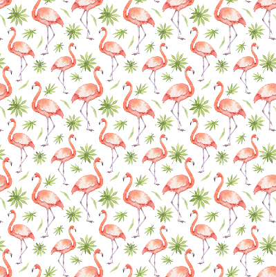 Jaluzele tip roleta cu imprimeu cu flamingo și frunze