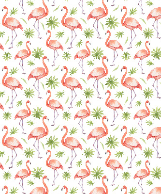 Jaluzele tip roleta cu imprimeu cu flamingo și frunze