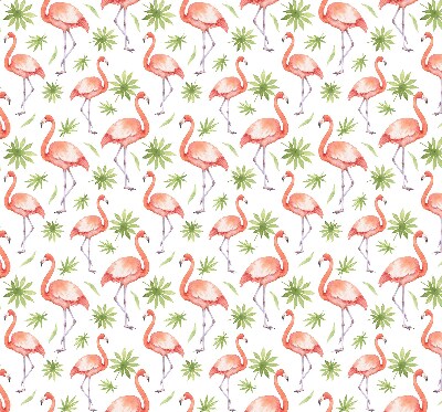 Jaluzele tip roleta cu imprimeu cu flamingo și frunze
