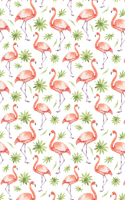 Jaluzele tip roleta cu imprimeu cu flamingo și frunze