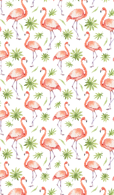 Jaluzele tip roleta cu imprimeu cu flamingo și frunze