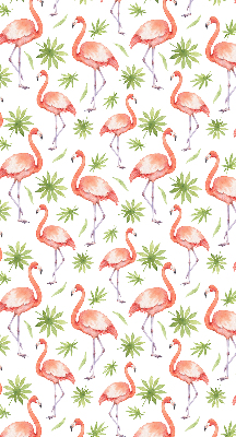 Jaluzele tip roleta cu imprimeu cu flamingo și frunze