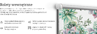 Stor pentru geam cu plante verzi