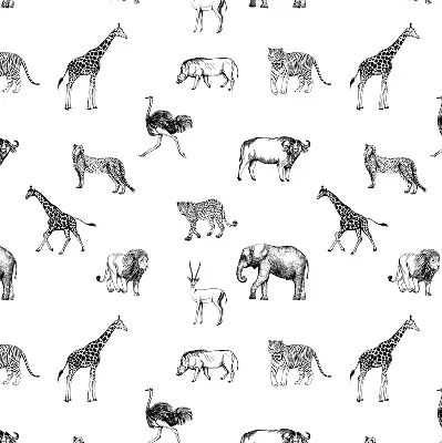 Stor geam interior animale