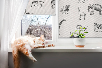 Stor geam interior animale