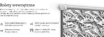 Frunze de ferigă pentru geam interior
