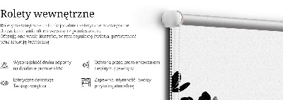 Stor geam interior cu flori negre