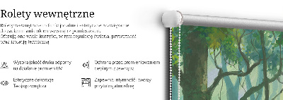 Jaluzele tip roletă cu model Copaci