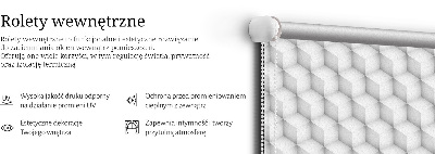 Jaluzele tip roleta cu cuburi 3D