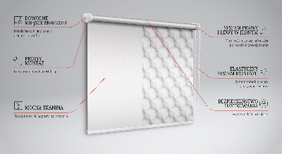Jaluzele tip roleta cu cuburi 3D