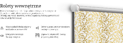 Stor geam interior cu ramuri aurii