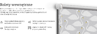Stor geam interior cu lebede