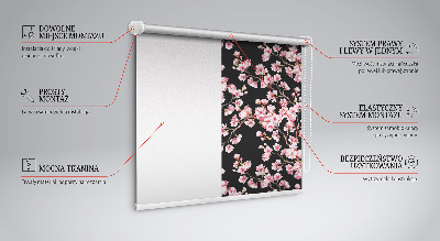 Jaluzele tip roletă cu model de flori din copac