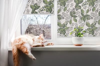Stor geam interior plante