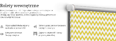 Stor geam interior cu model zigzaguri galbene