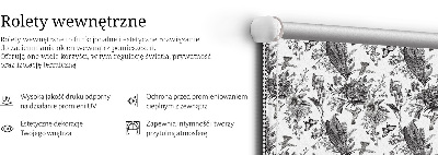 Jaluzele tip roleta cu model de natură desenată