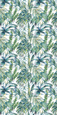 Stor geam interior cu model Frunze tropicale