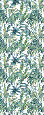 Stor geam interior cu model Frunze tropicale