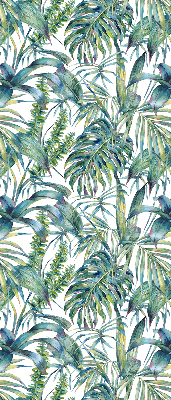 Stor geam interior cu model Frunze tropicale