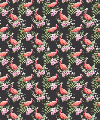 Jaluzele tip roletă cu flamingo pe plante