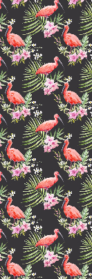 Jaluzele tip roletă cu flamingo pe plante