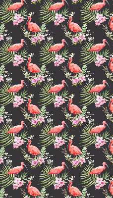 Jaluzele tip roletă cu flamingo pe plante