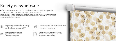 Stor pentru geam cu ramuri galbene
