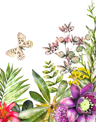 Jaluzele tip roletă cu model floral
