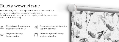 Stor geam interior cu flori desenate