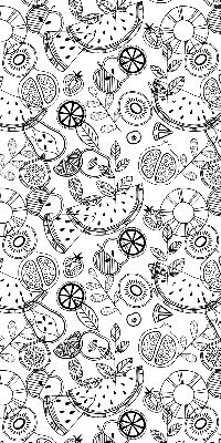 Stor pentru geam cu model de fructe desenate