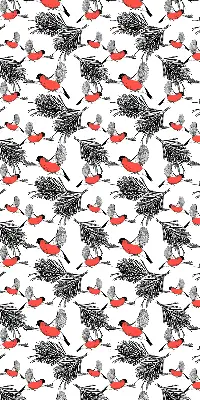 Stor geam interior păsări Bullfinch