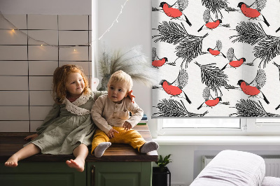 Stor geam interior păsări Bullfinch