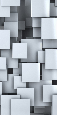 Stor geam interior cu pătrate 3D gri