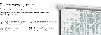 Jaluzele tip roletă cu model abstract în oglindă
