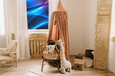 Stor geam interior cu animație colorată