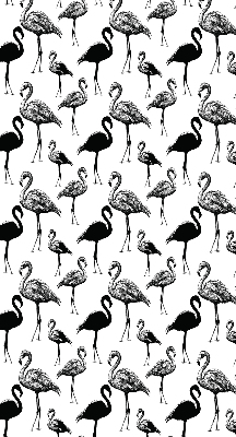 Jaluzele tip roleta cu model de flamingi negri