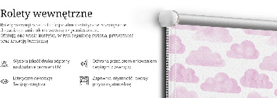 Jaluzele tip roleta roz
