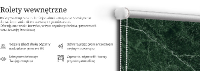 Jaluzele tip roletă în culoarea marmurei verzi