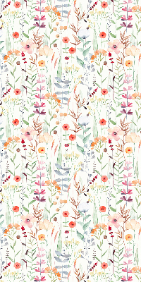 Stor geam interior cu flori colorate